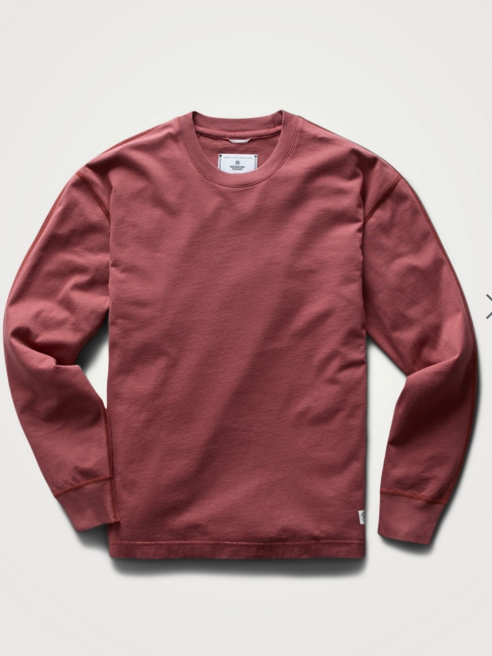 Reigning Champ Pigment-Dyed Crewneck Sweatshirt Russet -  XL